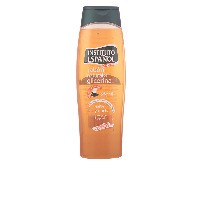 JABON NATURAL GLICERINA baño y ducha 750 ml by INSTITUTO ESPAÑOL for Unisex
