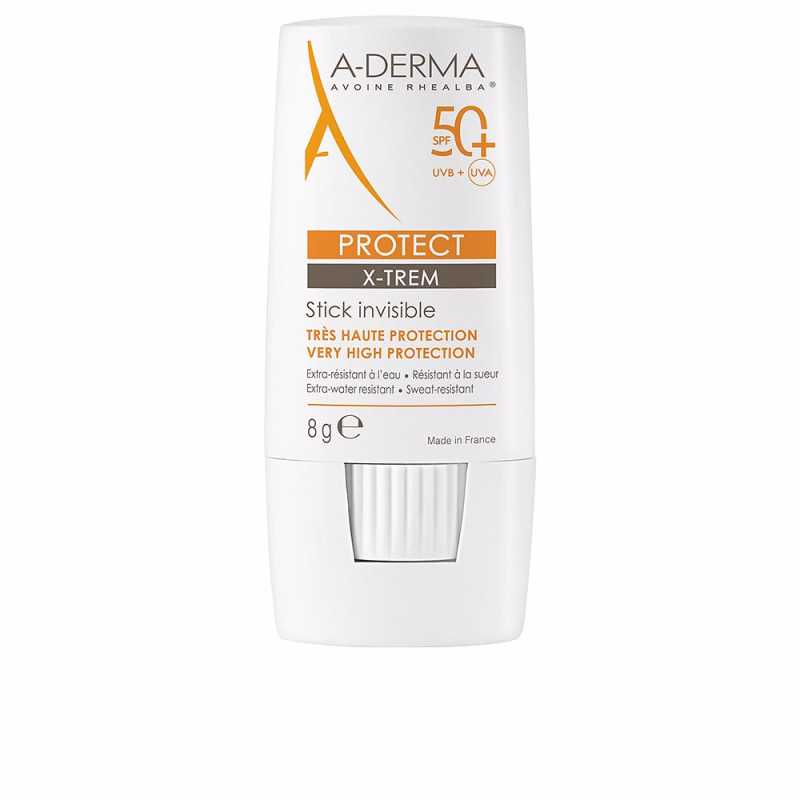 PROTECT X-TREM stick solar invisible SPF50+ 8 gr by A-DERMA for Unisex PROTECT X-TREM stick solar invisible SPF50+ 8 gr by A-DERMA for Unisex