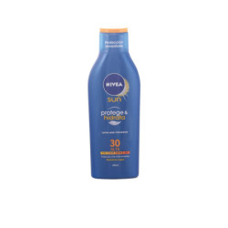 SUN PROTEGE&HIDRATA leche SPF30 200 ml by NIVEA for Unisex
