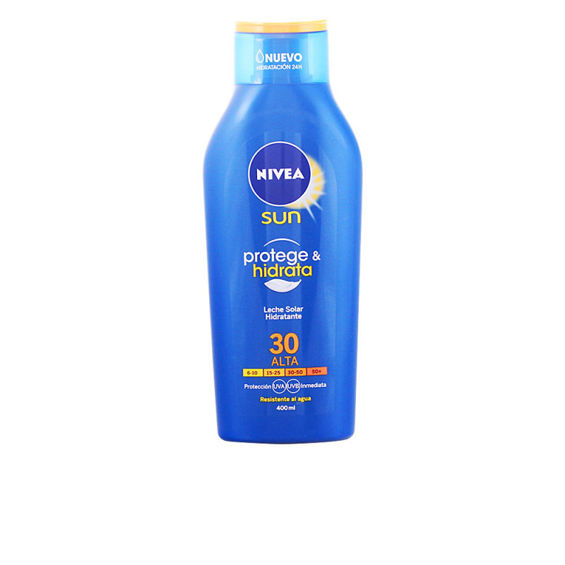 SUN PROTEGE&HIDRATA leche SPF30 400 ml by NIVEA for Unisex