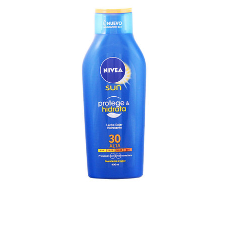 SUN PROTEGE&HIDRATA leche SPF30 400 ml by NIVEA for Unisex