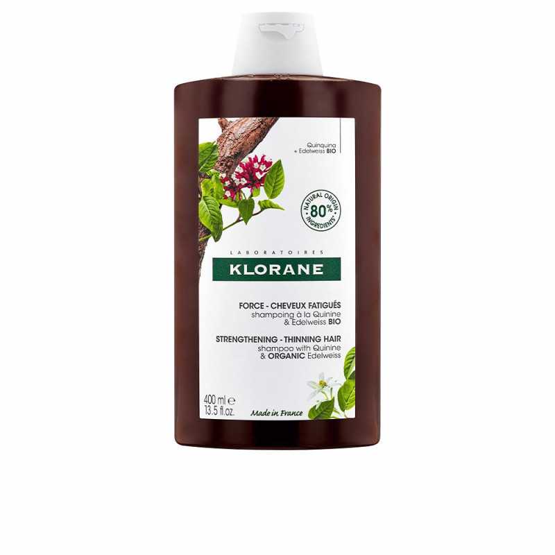 A LA QUININA Y EDELWEISS BIO champú anticaída 400 ml by KLORANE for Unisex A LA QUININA Y EDELWEISS BIO champú anticaída 400 ml by KLORANE for Unisex