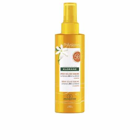 POLYSIANES MONOÏ Y TAMANU BIO spray solar corporal SPF50 200 ml by KLORANE for Unisex