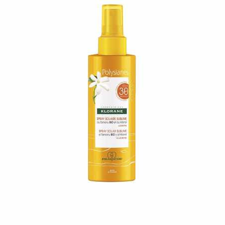 POLYSIANES MONOÏ Y TAMANU BIO spray solar corporal SPF30 200 ml by KLORANE for Unisex