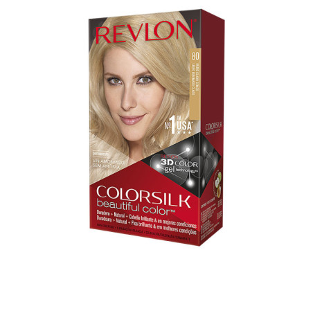 COLORSILK tinte 80 rubio claro cenizo 1 u by REVLON MASS MARKET for Woman