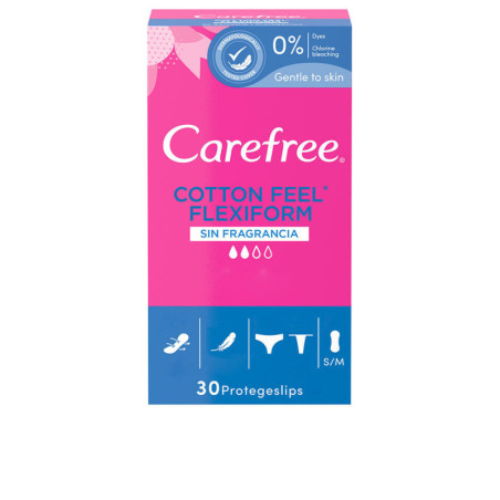 CAREFREE FLEXIFORM protector transpirable sin fragancia 30 u by CAREFREE for Woman