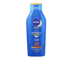 SUN PROTEGE&HIDRATA leche SPF50+ 400 ml by NIVEA for Unisex