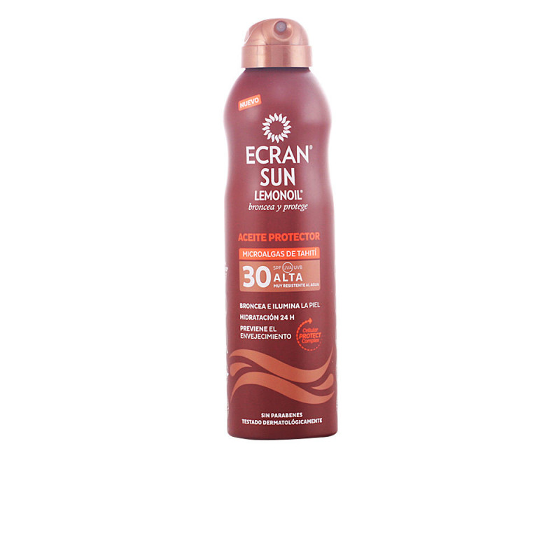 ECRAN SUNNIQUE BRONCEA+ aceite bruma SPF30 250 ml by ECRAN for Unisex