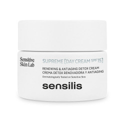 SUPREME crema de día SPF15+ detox renovadora y antiaging 50 ml by SENSILIS for Woman