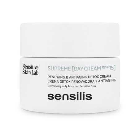 SUPREME crema de día SPF15+ detox renovadora y antiaging 50 ml by SENSILIS for Woman
