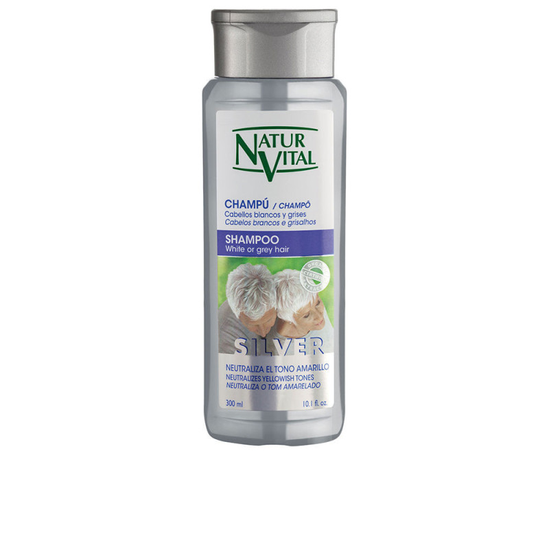 CHAMPÚ SILVER cabello blanco y gris 300 ml by NATUR VITAL for Unisex