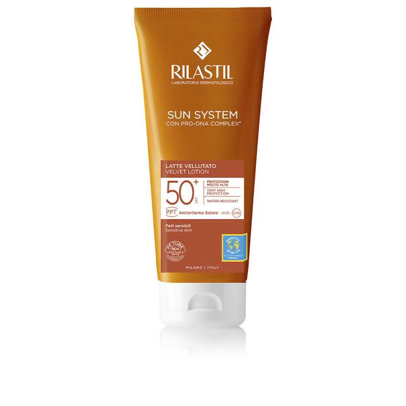 SUN SYSTEM SPF50+ leche velluto 200 ml by RILASTIL for Unisex SUN SYSTEM SPF50+ leche velluto 200 ml by RILASTIL for Unisex