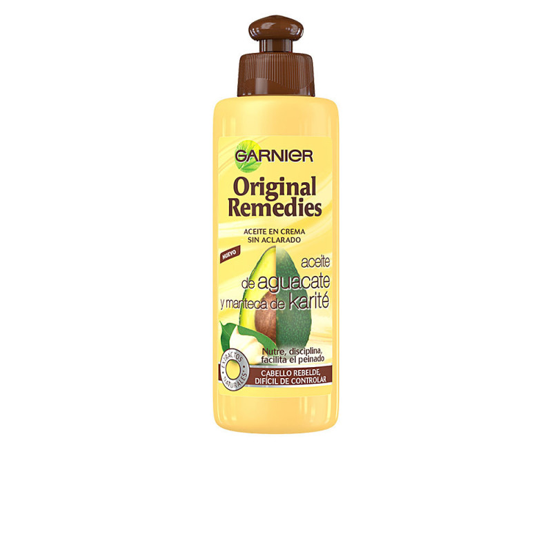 ORIGINAL REMEDIES crema sin aclarado aguacate & karite 200 ml by GARNIER for Unisex