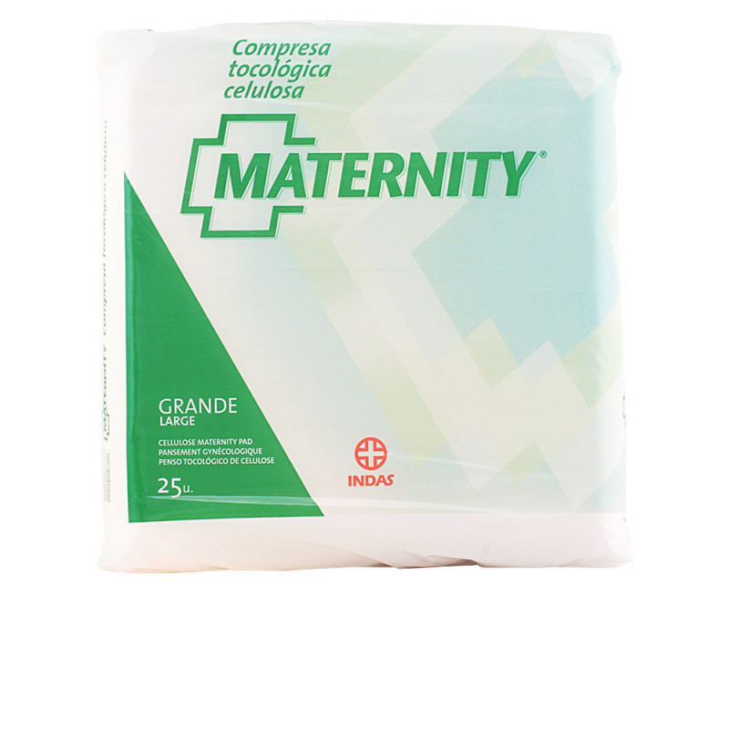 MATERNITY compresa celulosa anatómica grande 25 u by INDASEC for Woman