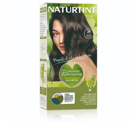 NATURTINT tinte sin amoniaco 3N Castano Oscuro 170 ml by NATURTINT for Unisex