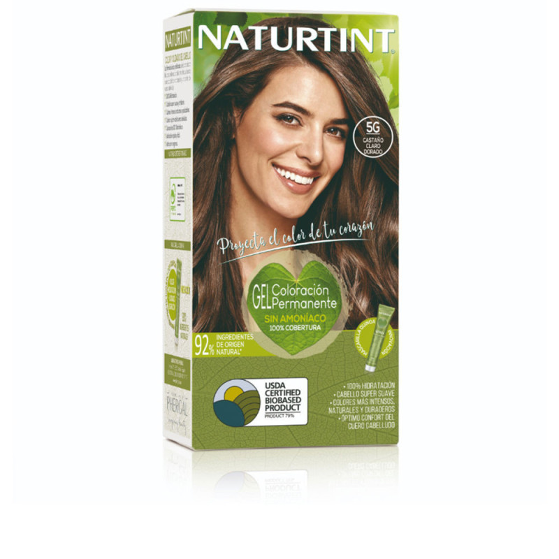 NATURTINT tinte sin amoniaco 5G Castano Claro Dorado 170 ml by NATURTINT for Unisex