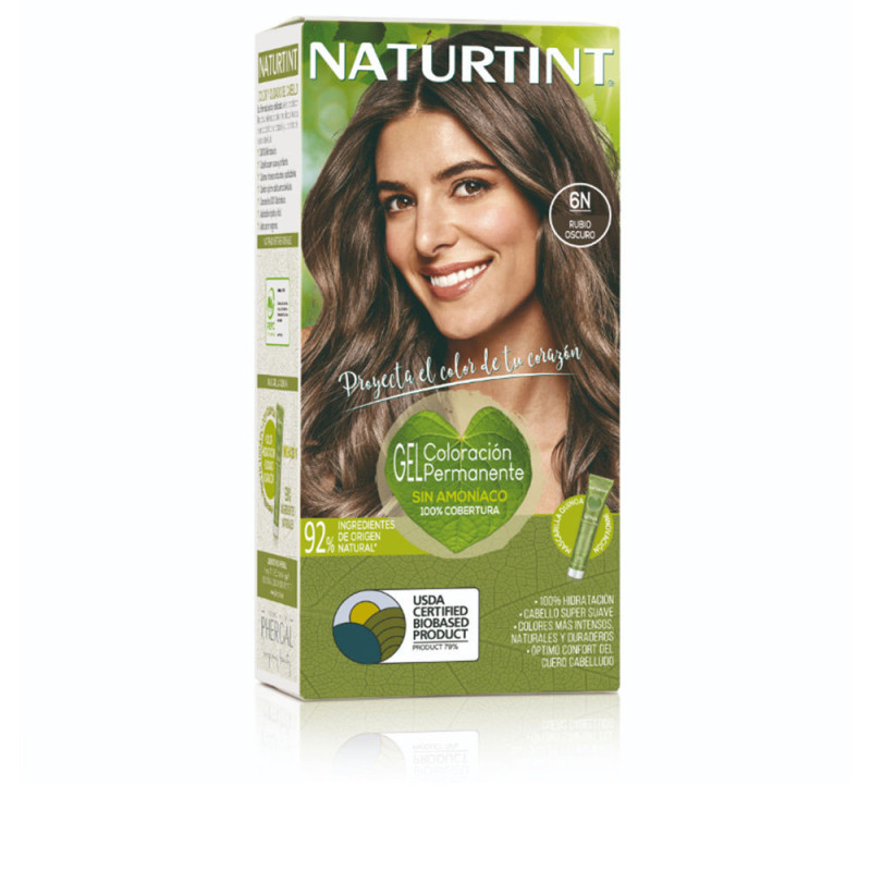 NATURTINT tinte sin amoniaco 6N Rubio Oscuro 170 ml by NATURTINT for Unisex