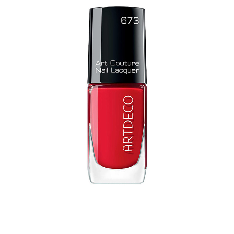 ART COUTURE nail lacquer 673 red volcano by ARTDECO for Unisex