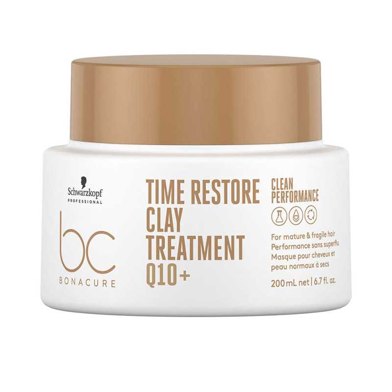 BC TIME RESTORE Q10+ clay treatment 200 ml by SCHWARZKOPF for Unisex BC TIME RESTORE Q10+ clay treatment 200 ml by SCHWARZKOPF for Unisex