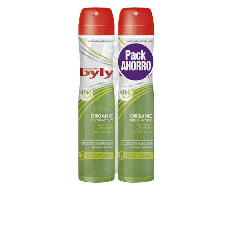 ORGANIC EXTRA FRESH DEO VAPO LOTE 2 x 200 ml by BYLY for Unisex