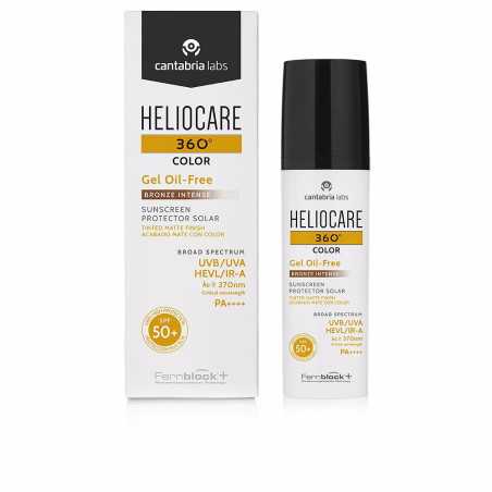 HELIOCARE 360 COLOR protector solar con color gel oil free SPF50 Bronze intense 50 ml by HELIOCARE for Woman