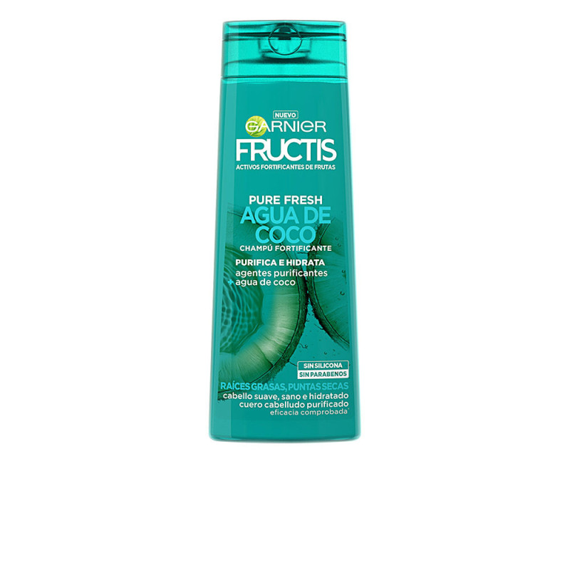 FRUCTIS PURE FRESH agua coco fortificante champú 360 ml by GARNIER for Unisex