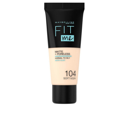FIT ME Foundation matteporeless 104 soft ivory by MAYBELLINE for Unisex