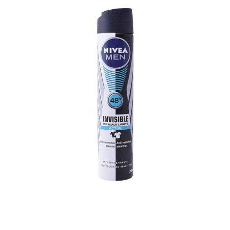 MEN BLACK & WHITE ACTIVE desodorante vaporizador 200 ml by NIVEA for Man