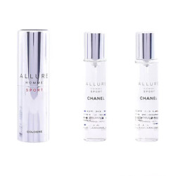 ALLURE HOMME SPORT COLOGNE eau de toilette vaporizador de viaje y 2 recargas 3 x 20 ml by CHANEL for Man