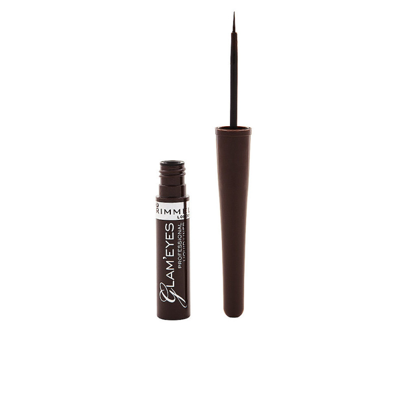 GLAM EYES PROFESSIONAL liquid eye liner 002 brown by RIMMEL LONDON for Unisex