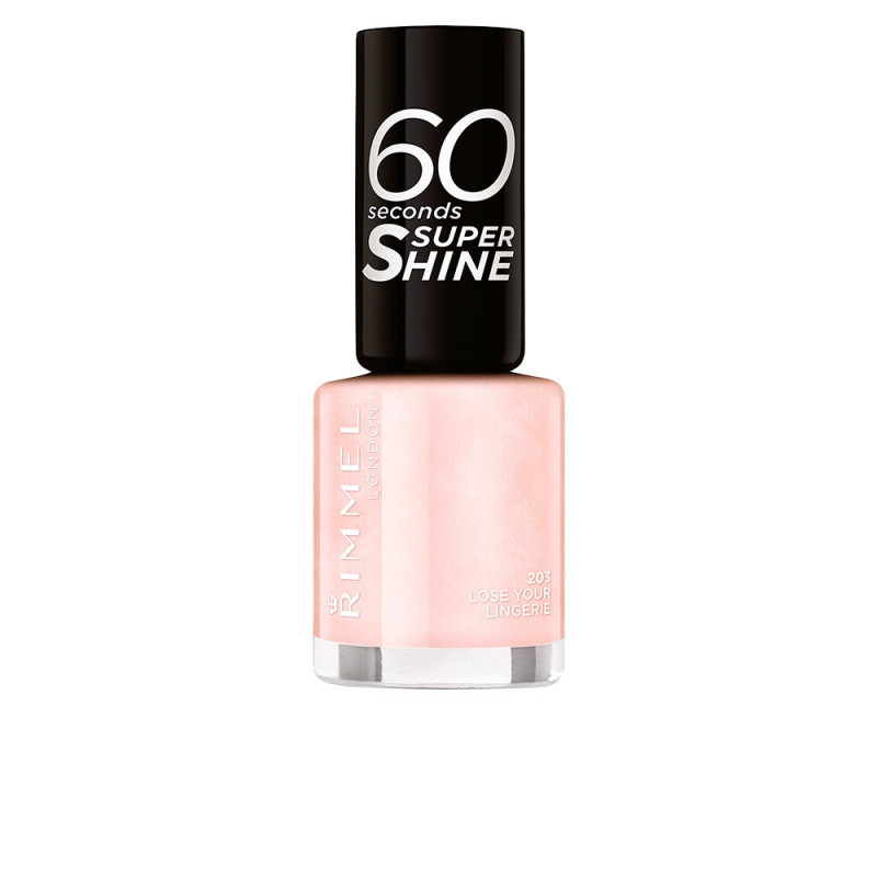 60 SECONDS SUPER SHINE esmalte de unas 203 lose your lingerie 8 ml by RIMMEL LONDON for Unisex