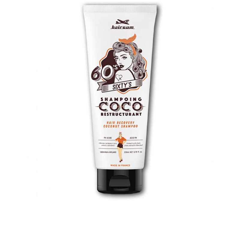 SIXTY'S recovery coconut shampoo 200 ml by HAIRGUM for Woman SIXTY'S recovery coconut shampoo 200 ml by HAIRGUM for Woman