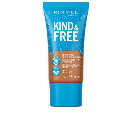 KIND FREE skin tint foundation 410 latte by RIMMEL LONDON for Unisex