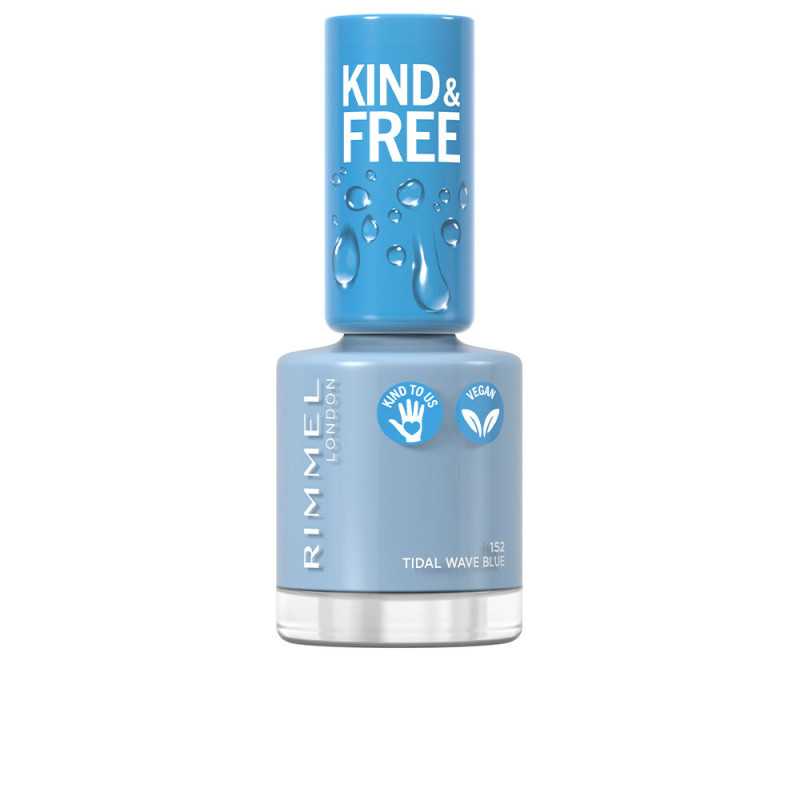 KIND FREE nail polish 152 tidal wave blue by RIMMEL LONDON for Unisex KIND FREE nail polish 152 tidal wave blue by RIMMEL LONDON for Unisex