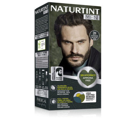 NATURTINT MEN tinte sin amoniaco 3Ncastano oscuro 1 u by NATURTINT for Man