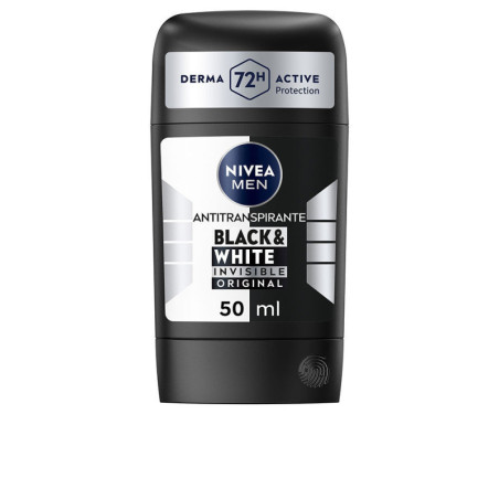 MEN BLACK & WHITE INVISIBLE ORIGINAL desodorante stick 50 ml by NIVEA for Man