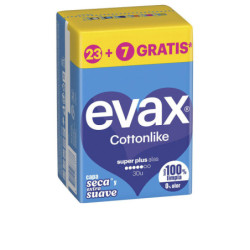 EVAX COTTONLIKE compresas super plus alas 30 u by EVAX for Unisex