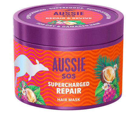 AUSSIE SOS SUPERCHARGED REPAIR hair mask 500 ml by AUSSIE for Woman