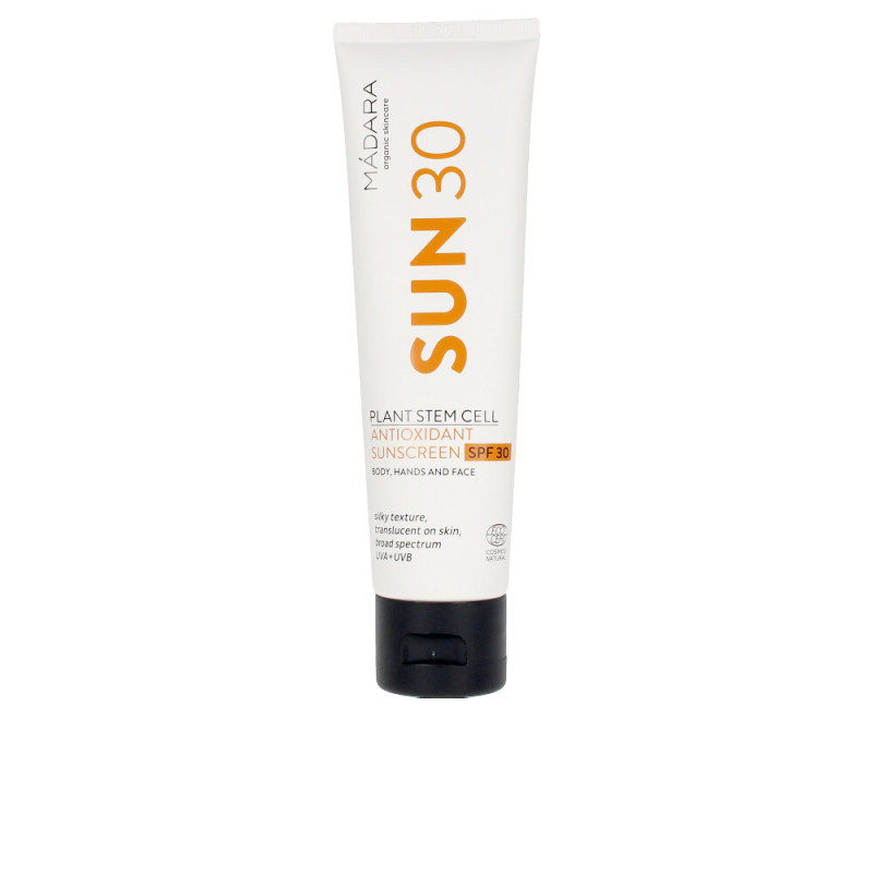 PLANT STEM CELL antioxidant sunscreen SPF30 100 ml by MÁDARA ORGANIC SKINCARE for Unisex PLANT STEM CELL antioxidant sunscreen SPF30 100 ml by MÁDARA ORGANIC SKINCARE for Unisex