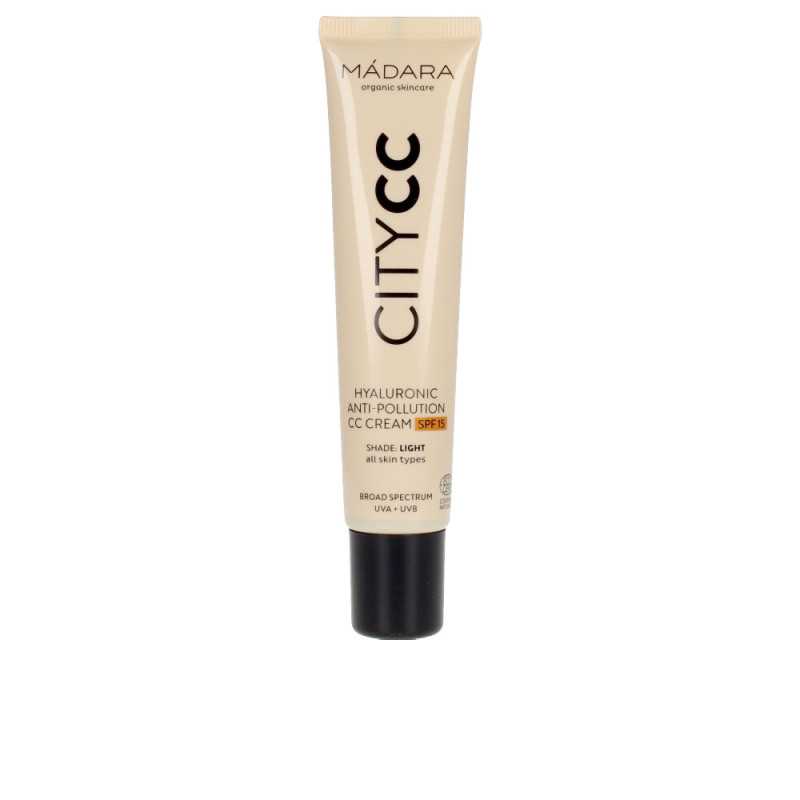 CITYCC hyaluronic anti pollution CC cream SPF15 light by MADARA ORGANIC SKINCARE for Woman CITYCC hyaluronic anti pollution CC cream SPF15 light by MADARA ORGANIC SKINCARE for Woman