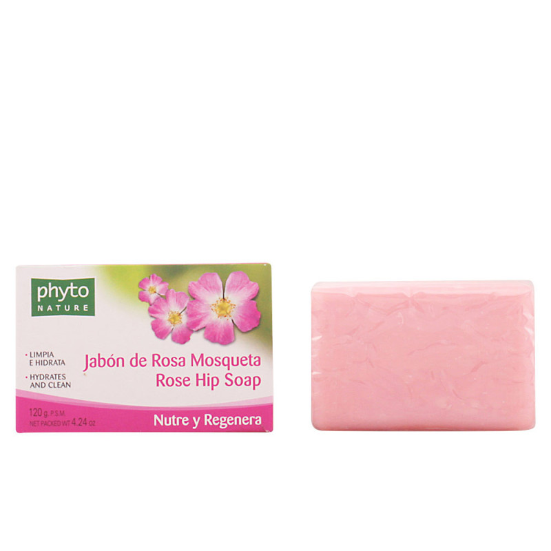 PHYTO NATURE pastilla jabón rosa mosqueta 120 gr by LUXANA for Unisex