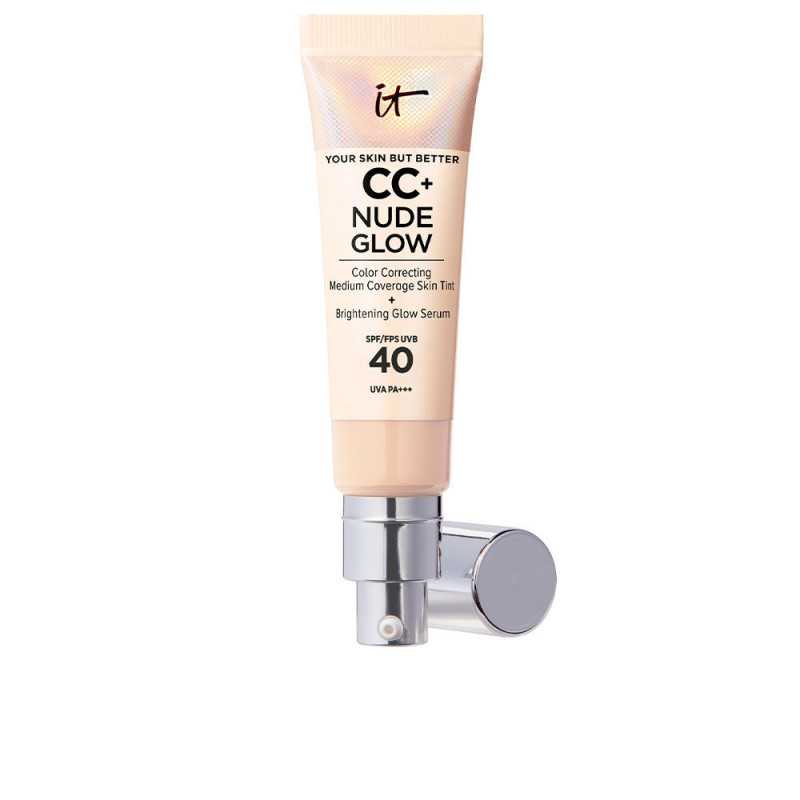 CC NUDE GLOW lightweight foundation glow serum SPF40 light by IT COSMETICS for Unisex CC NUDE GLOW lightweight foundation glow serum SPF40 light by IT COSMETICS for Unisex