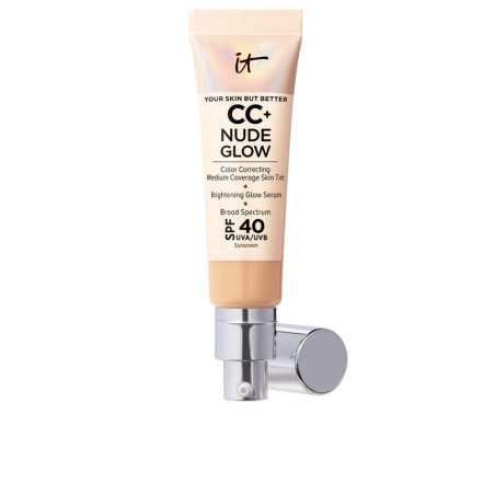 CC NUDE GLOW lightweight foundation glow serum SPF40 medium by IT COSMETICS for Unisex