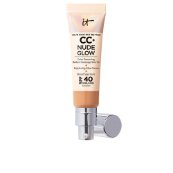 CC NUDE GLOW lightweight foundation glow serum SPF40 neutral tan by IT COSMETICS for Unisex