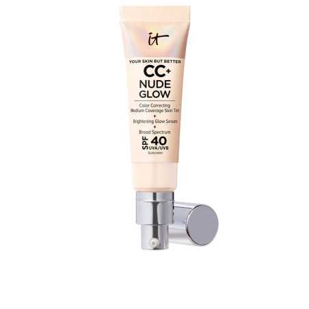 CC NUDE GLOW lightweight foundation glow serum SPF40 fair porcelain by IT COSMETICS for Unisex