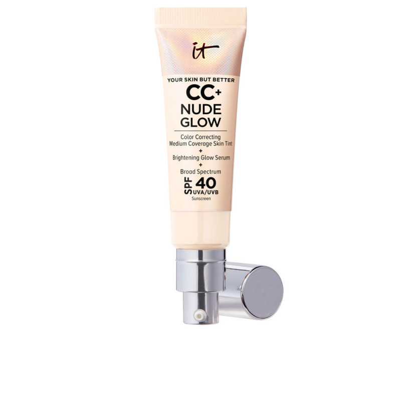 CC NUDE GLOW lightweight foundation glow serum SPF40 fair ivory by IT COSMETICS for Unisex CC NUDE GLOW lightweight foundation glow serum SPF40 fair ivory by IT COSMETICS for Unisex