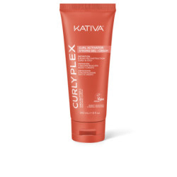 KATIVA CURLY PLEX CURL gel crema activador rizos fijación fuerte 240 ml by KATIVA for Unisex