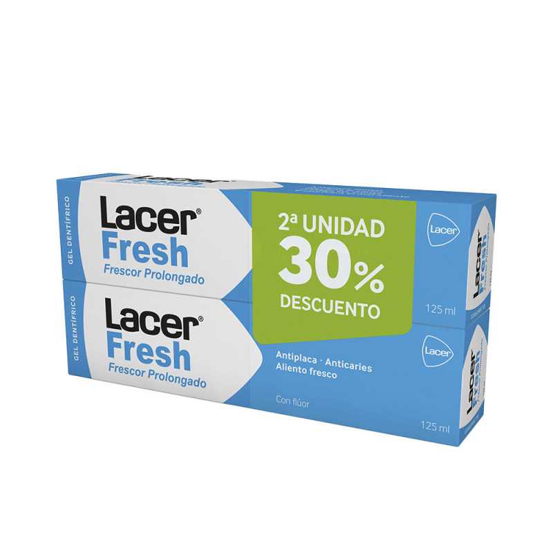 LACERFRESH GEL DENTÍFRICO PACK 2 x 125 ml by LACER for Unisex