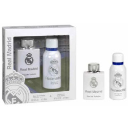Real Madrid Eau De Toilette Spray 100ml Set 2 Pezzi