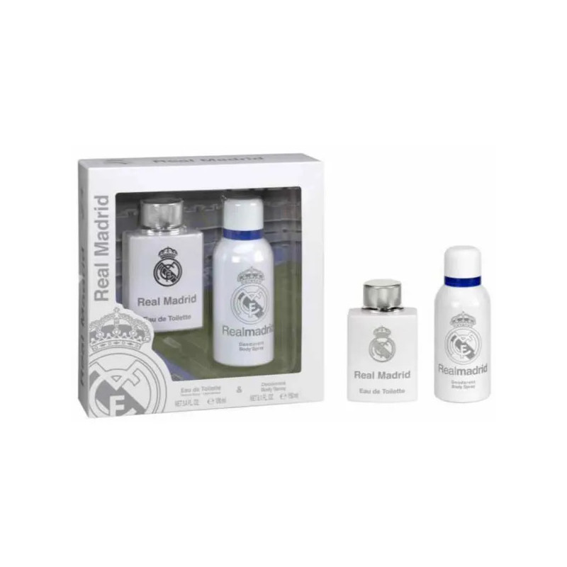Real Madrid Eau De Toilette Spray 100ml Set 2 Pezzi